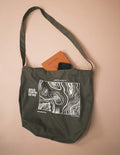 Simplecivet | Double-Sling Topo Art Cotton Tote – Everyday Market Bag