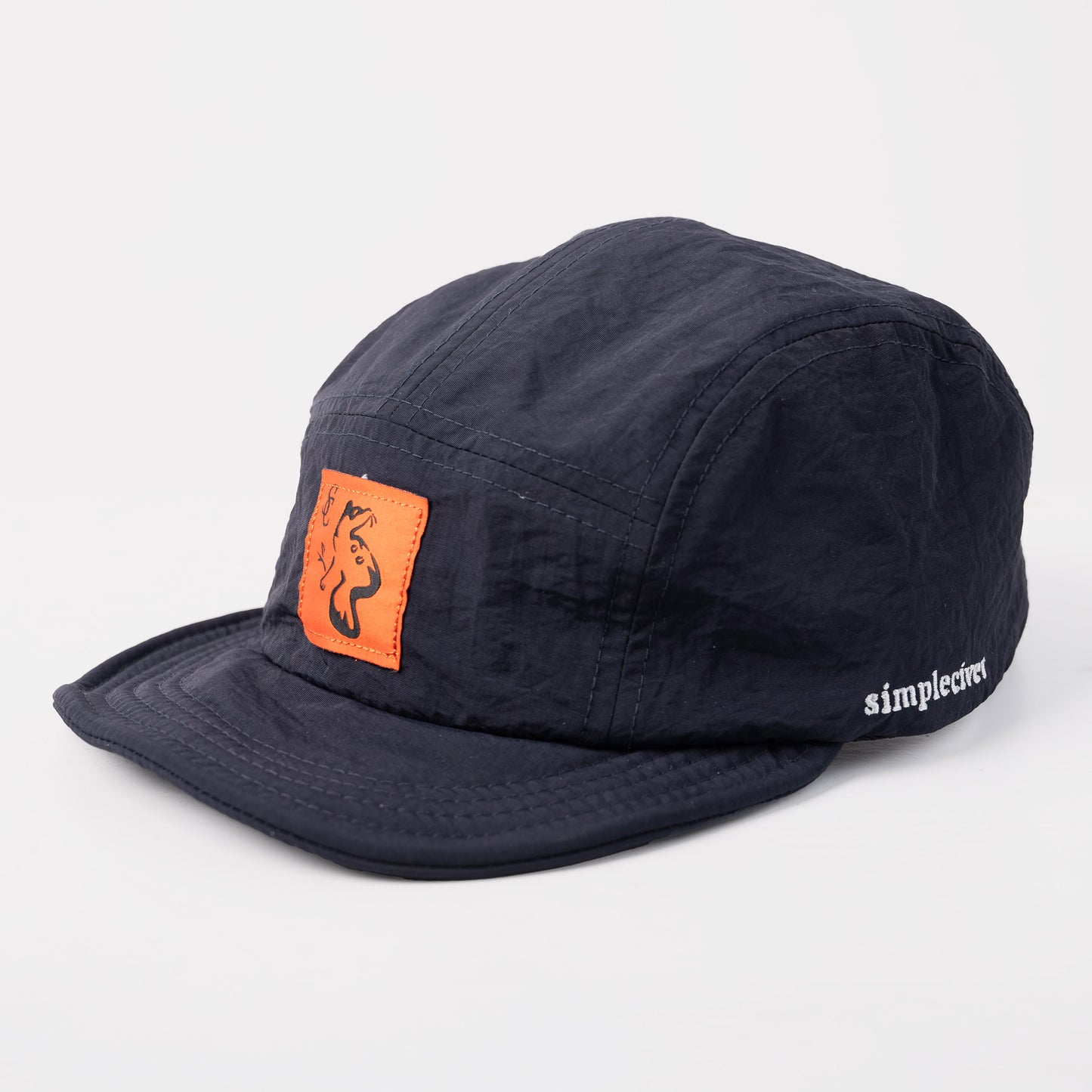 embroidered 5-panel cap