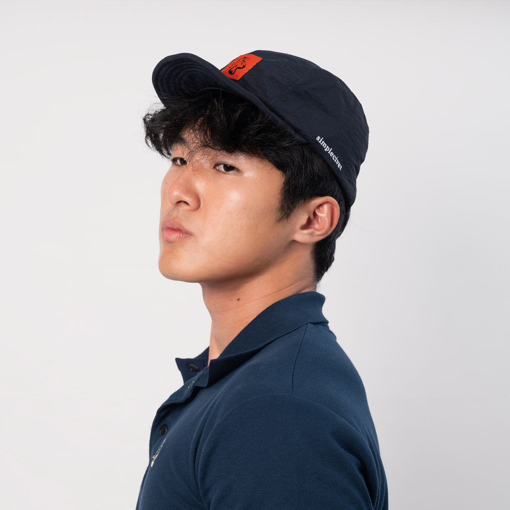 simplecivet logo embroidered 5-panel cap