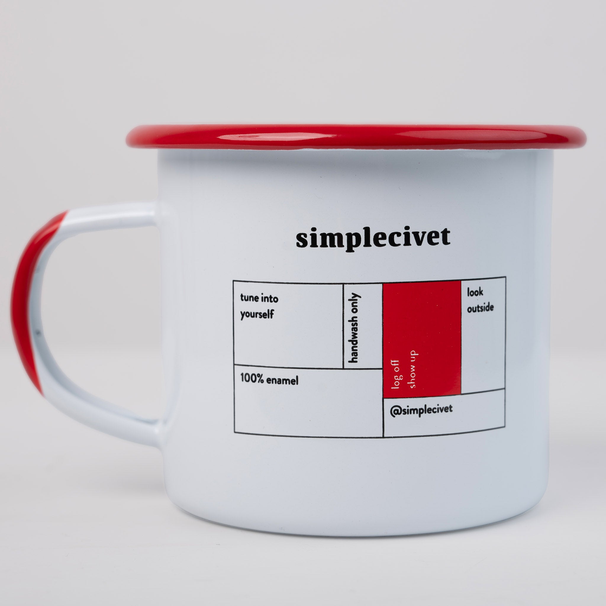 Simplecivet | Enamel Coffee Mug – Everyday Camping & Home Use