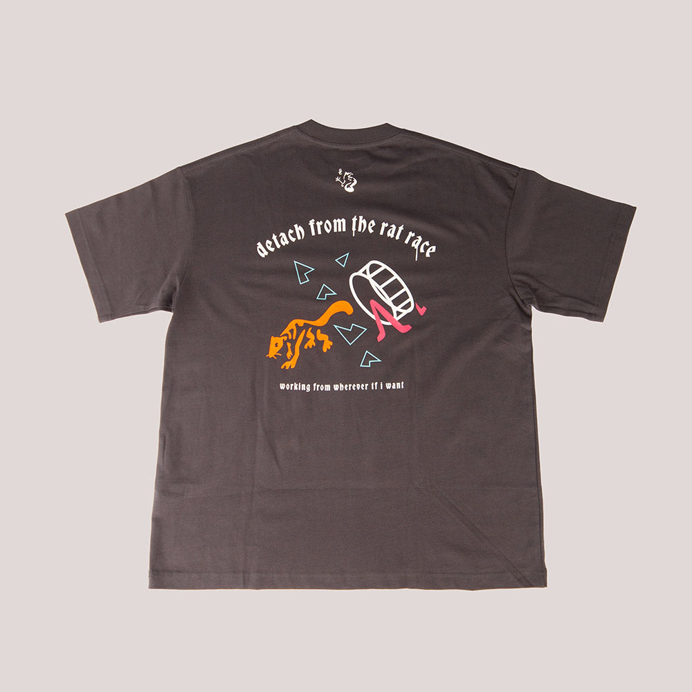 detach from the rat race graphic t
