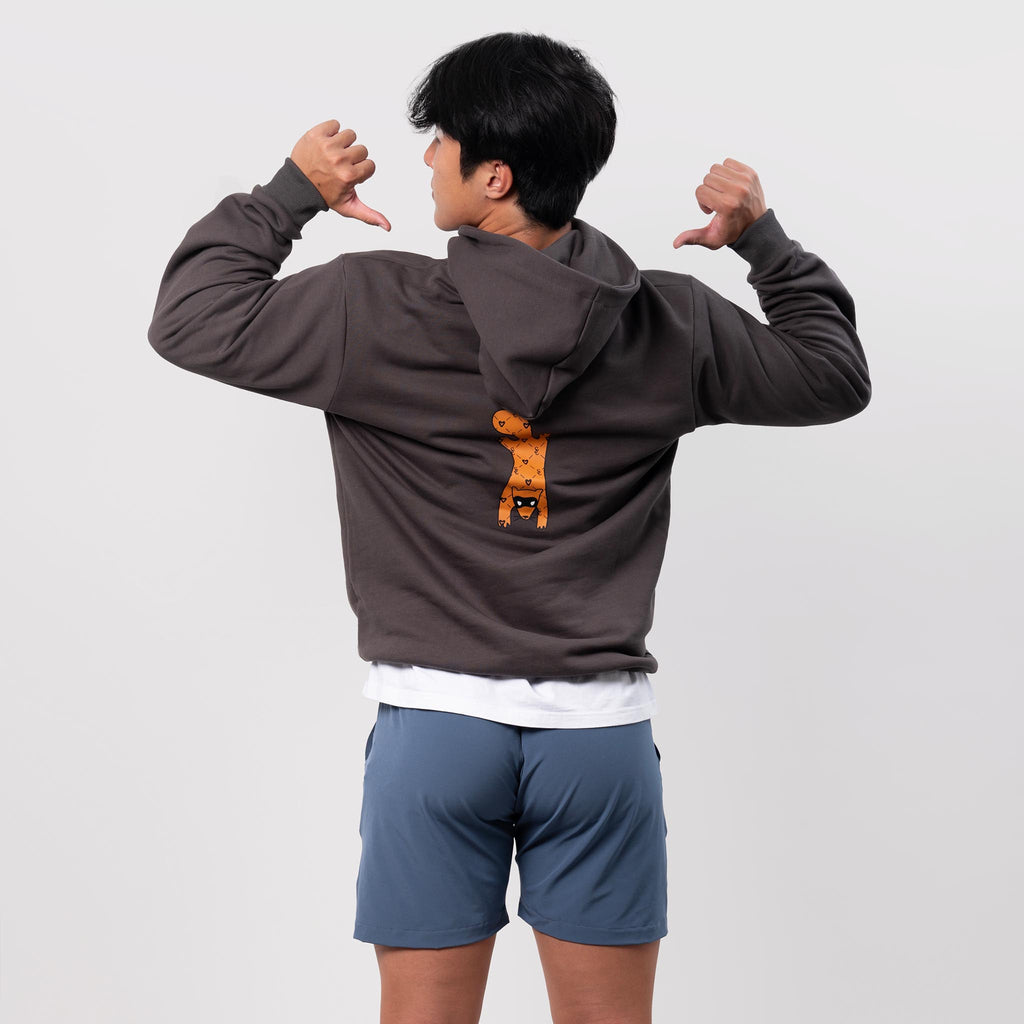 thicc-print civet graphic hoodie