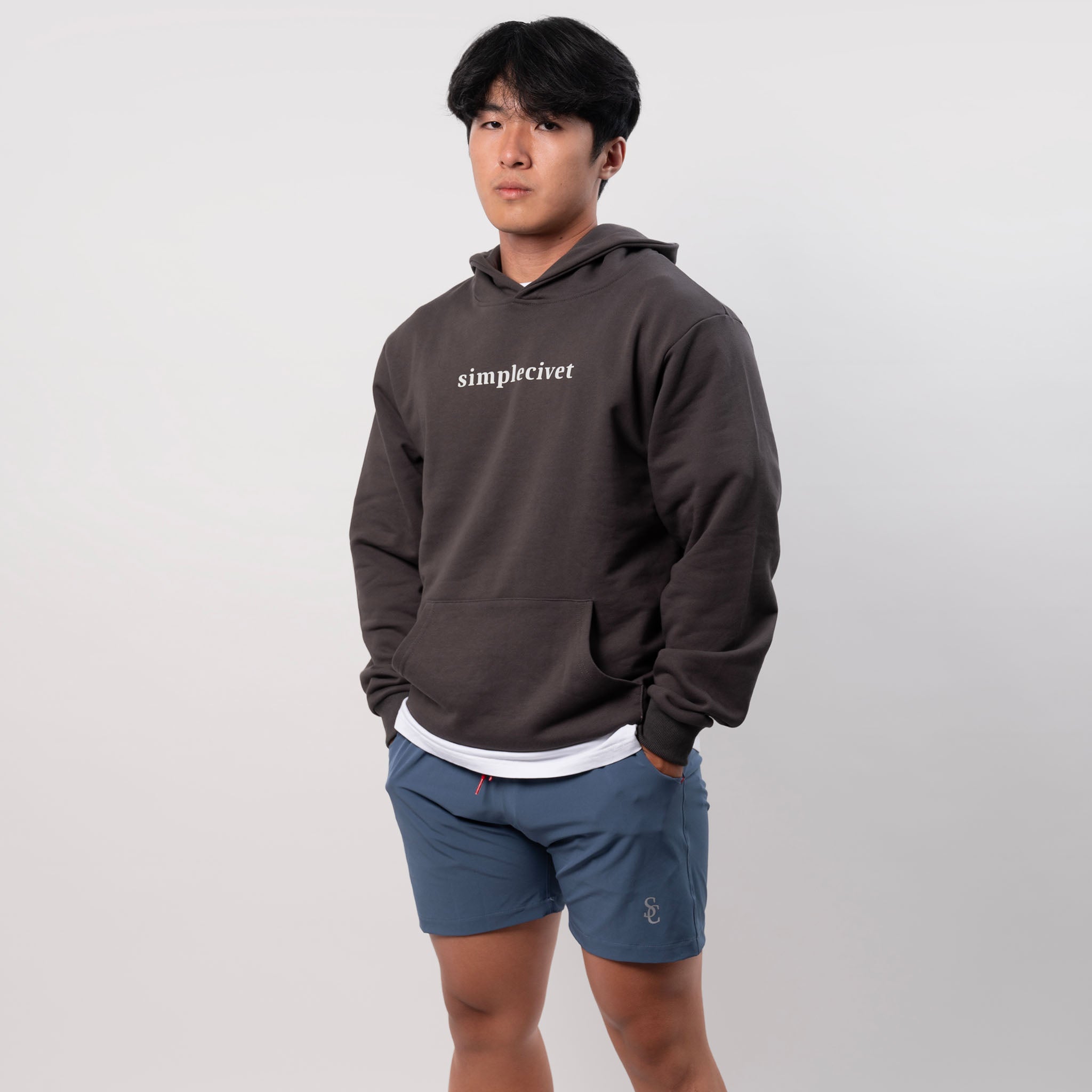 Simplecivet | Thicc-Print Civet Graphic Hoodie – Pullover Sweatshirt