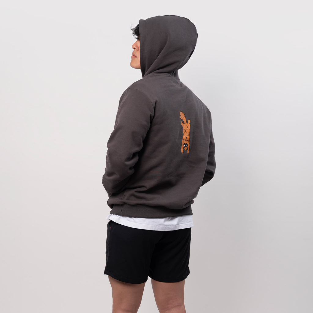 thicc-print civet graphic hoodie