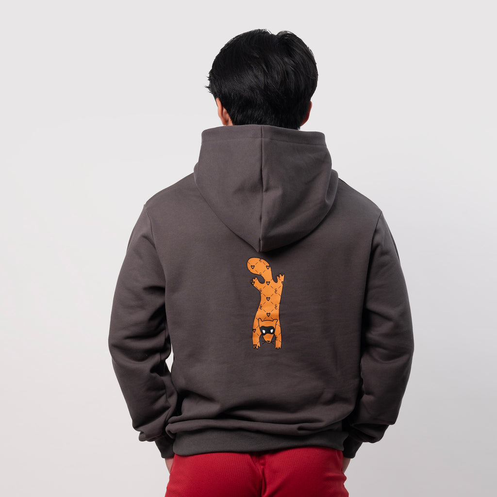 thicc-print civet graphic hoodie