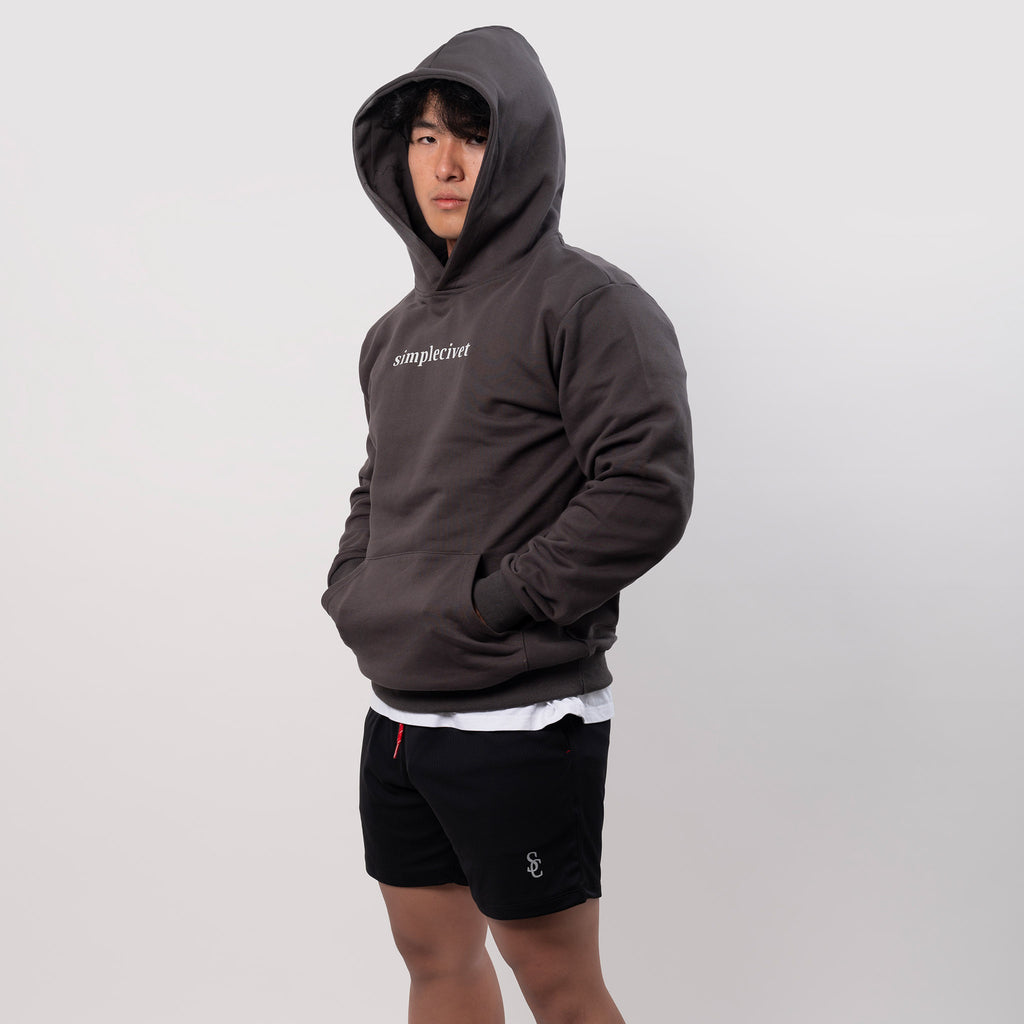 Simplecivet | Thicc-Print Civet Graphic Hoodie – Pullover Sweatshirt