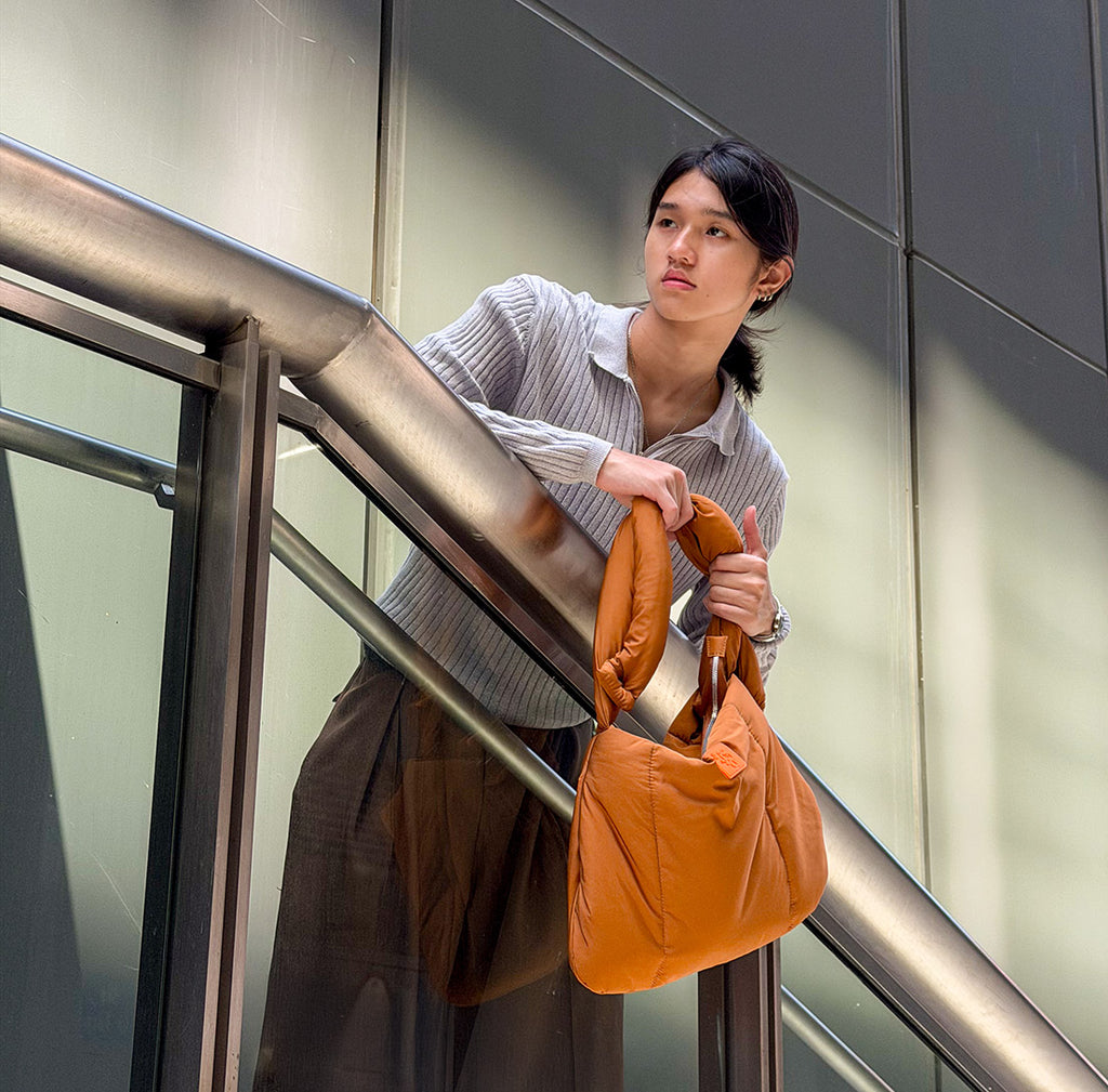 Simplecivet | Puffer Tote Bag with Adjustable Two-Way Sling – Unisex