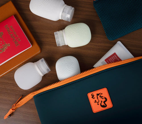 Fingerprint Groove Silicone Travel Bottle Tubes – Refill Kit