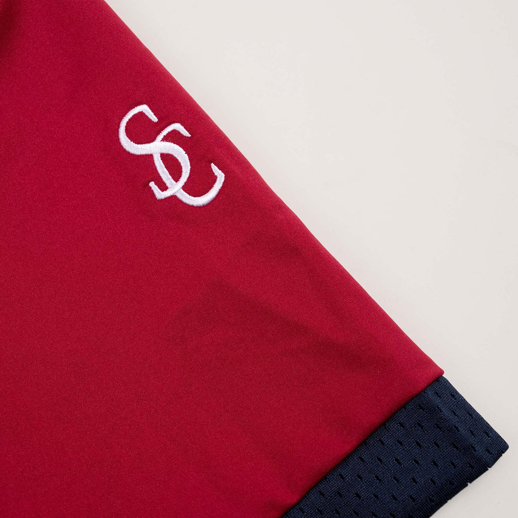 '90s oversized jersey in mesh and nylon