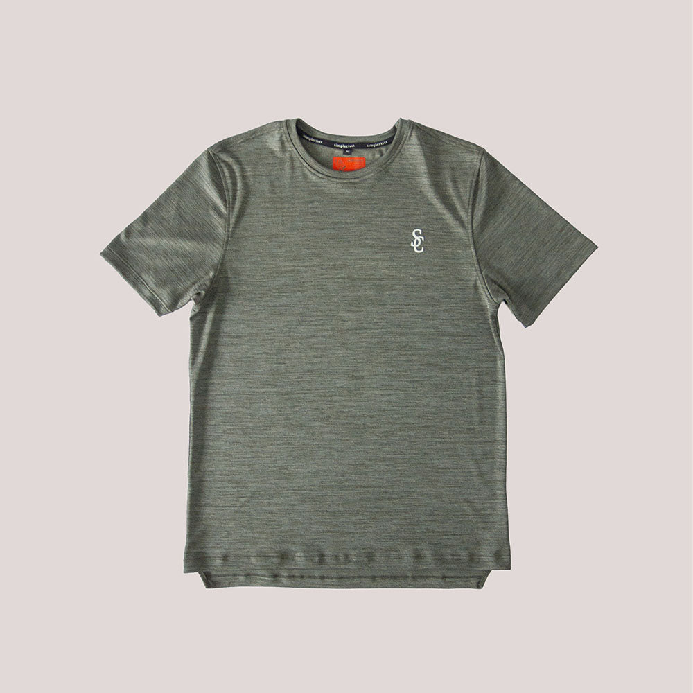 performance t in comfy sweat-wicking fabric and 3 colours
