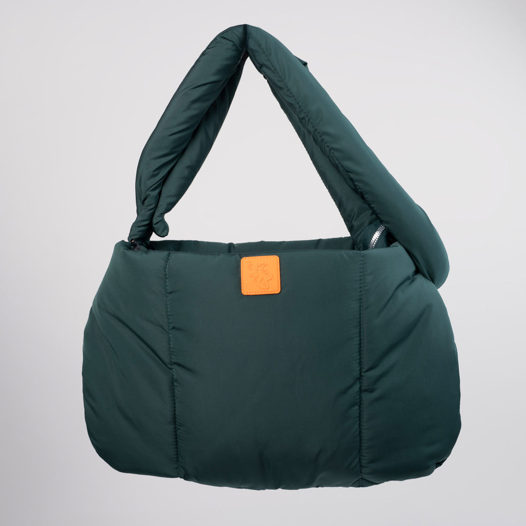 puffer-protect tote bag with adjustable two-way sling
