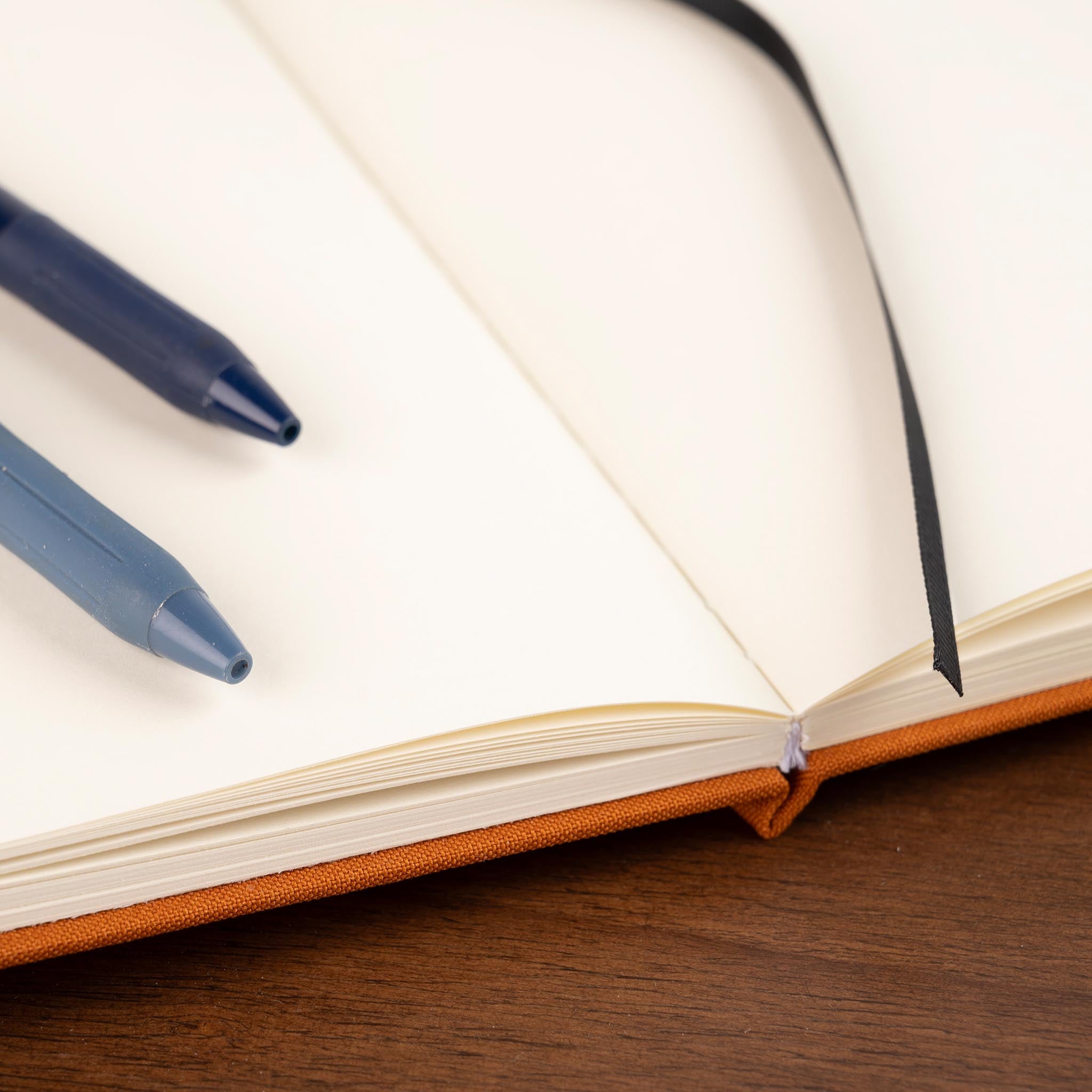 Simplecivet | Blank Self-Love Journal – Minimalist Notebook with Black Ribbon Bookmark