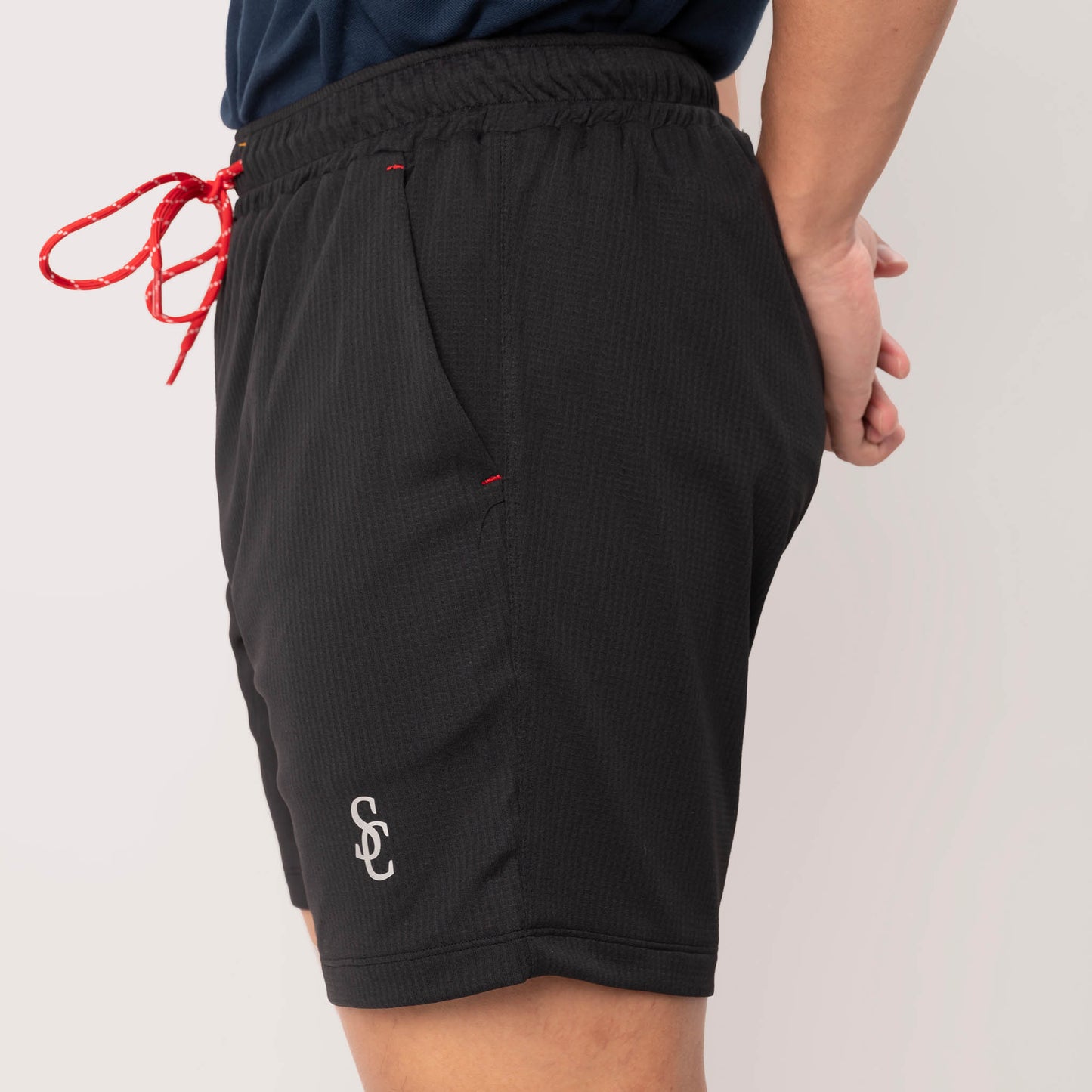 above-knee basketball shorts