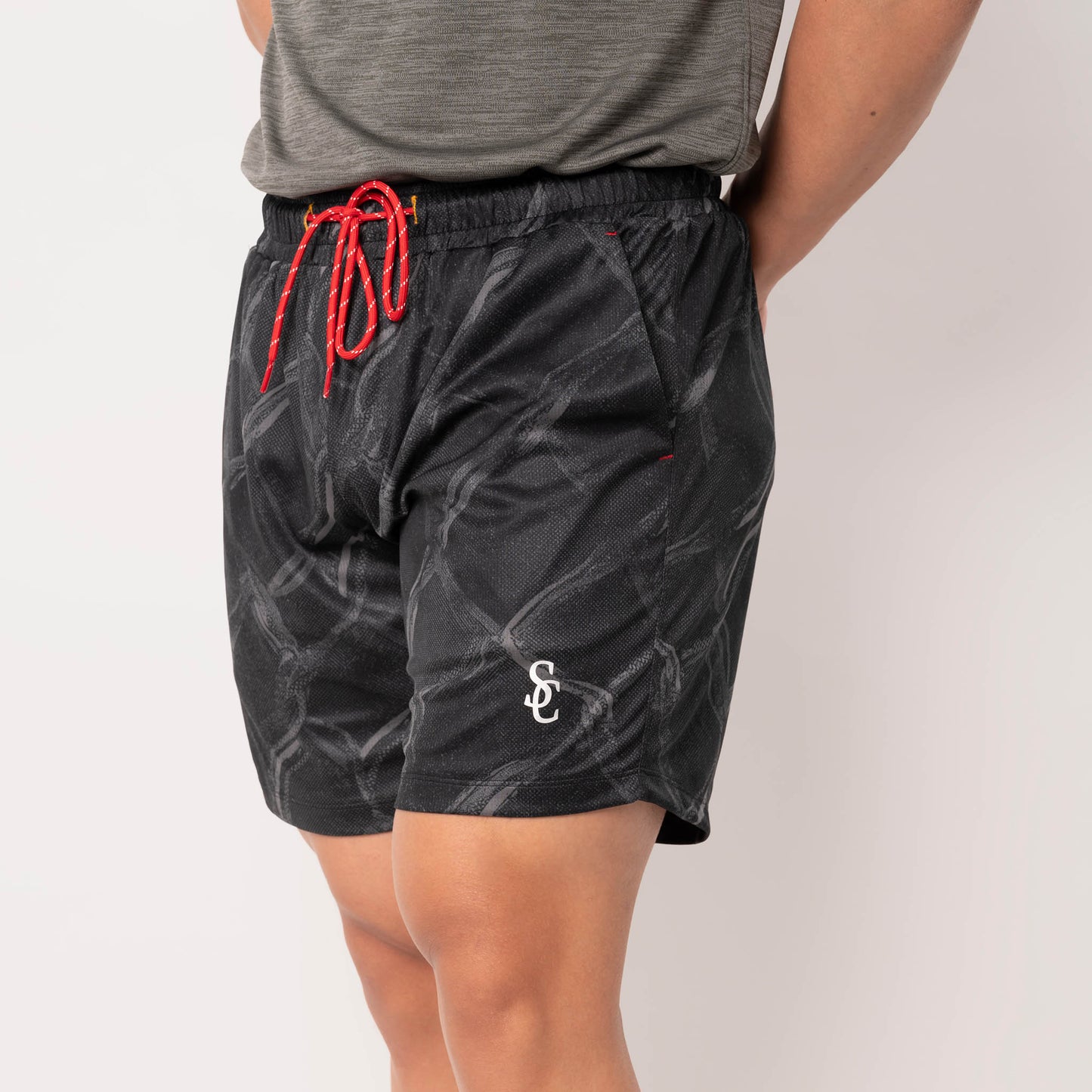 above-knee basketball shorts