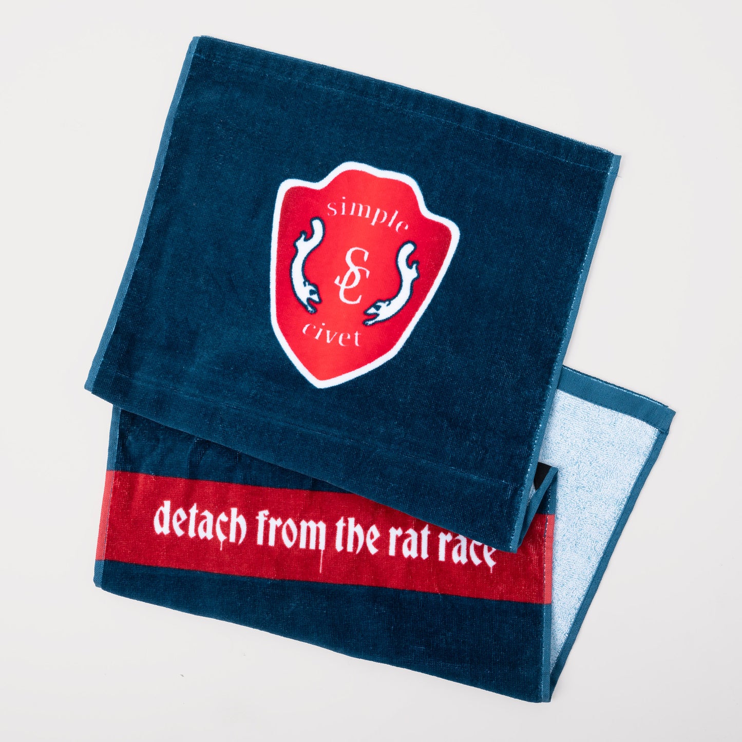 detach from the rat race gym towel